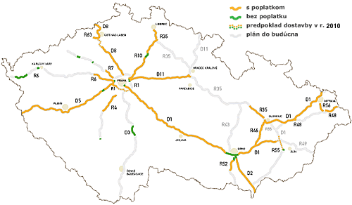 Ceske dialnice a rychlostne useky