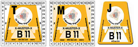 Dialnicne znamky Rakusko 2011