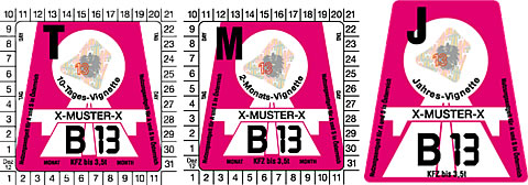 Dialnicne znamky Rakusko 2013